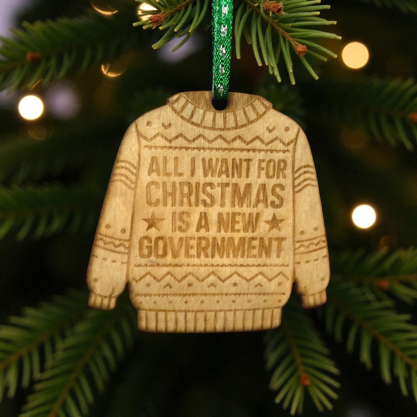 Christmas ugly sweater ornament