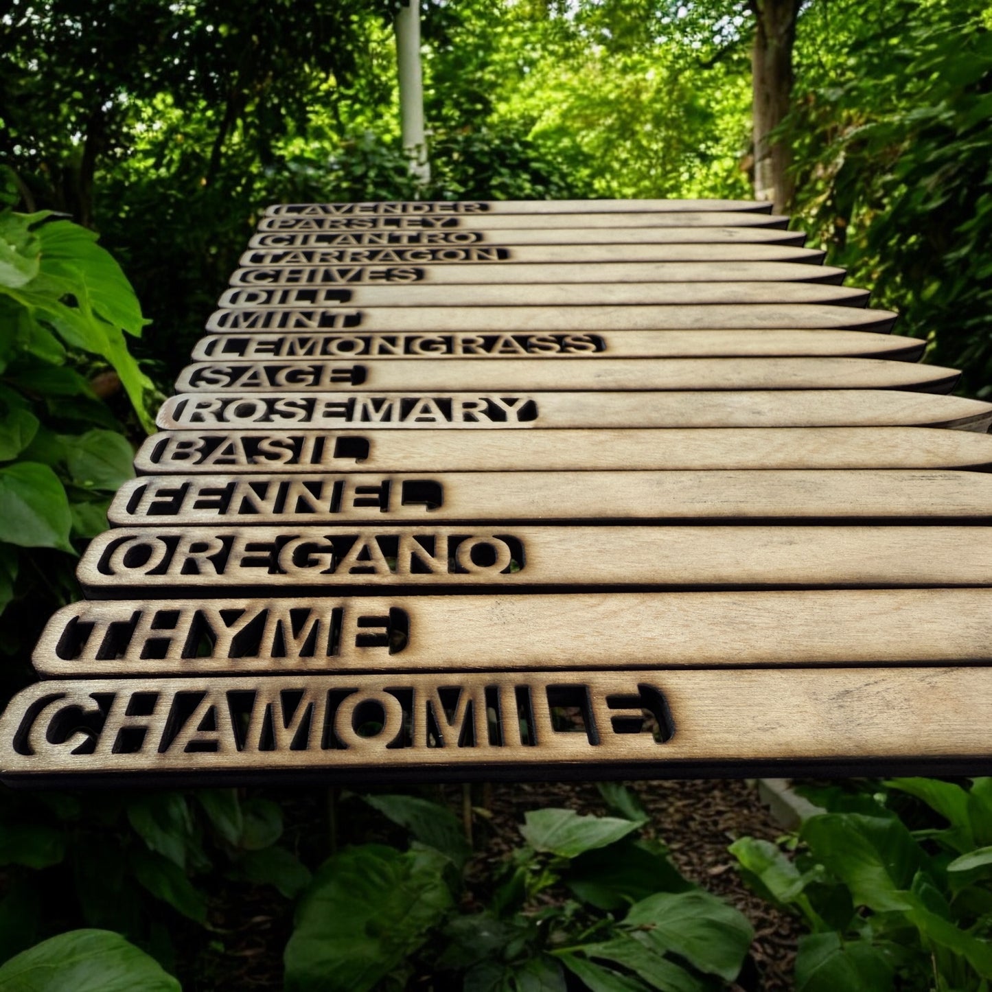 Garden marker stacks
