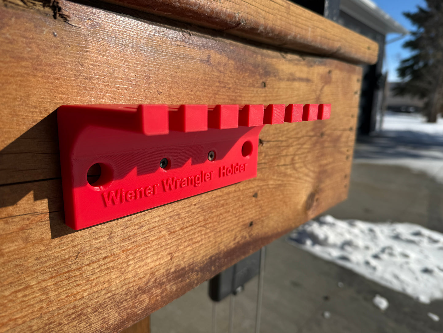 Wiener Wrangler stick holder