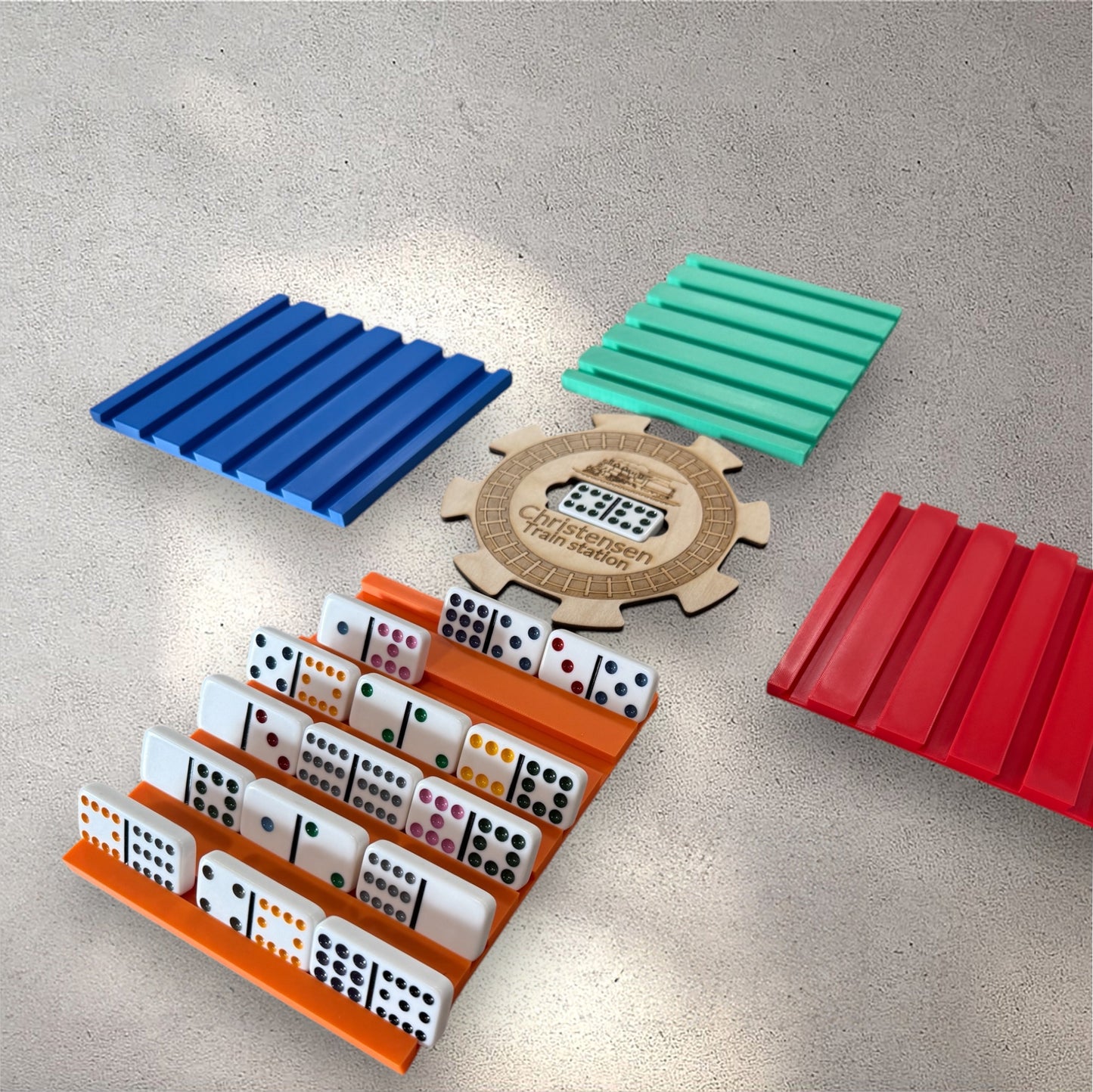 Tile holder for Mexican Trains or any tile game out there