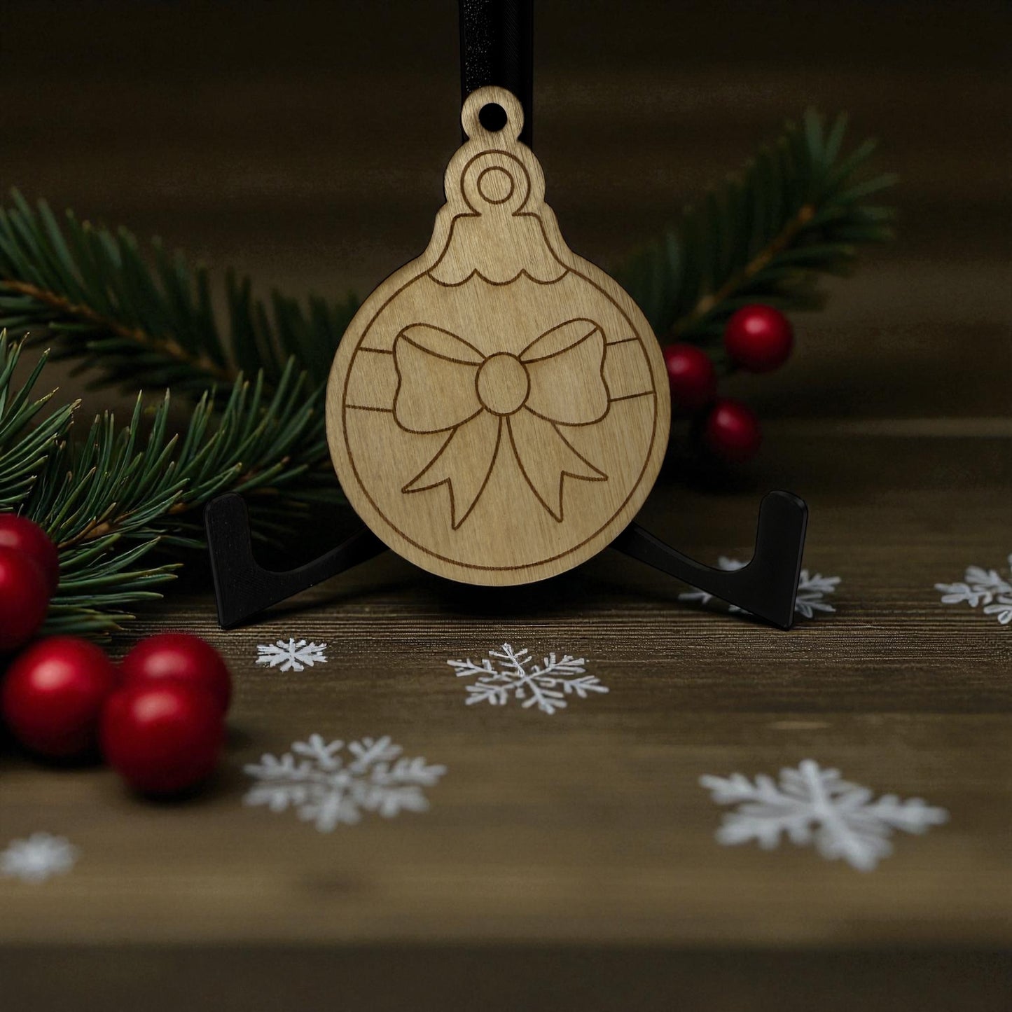 kids craft. Christmas ornaments and paint set